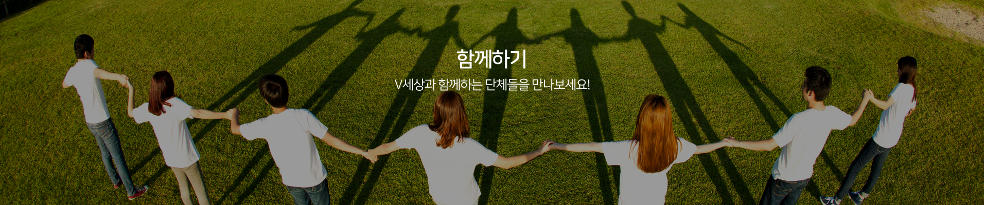 함께하기 V세상과 함께하는 단체들을 만나보세요!